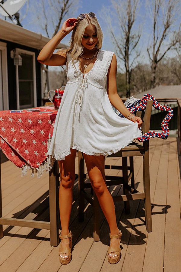 The Real Fling Babydoll Dress In Cream | Impressions Online Boutique