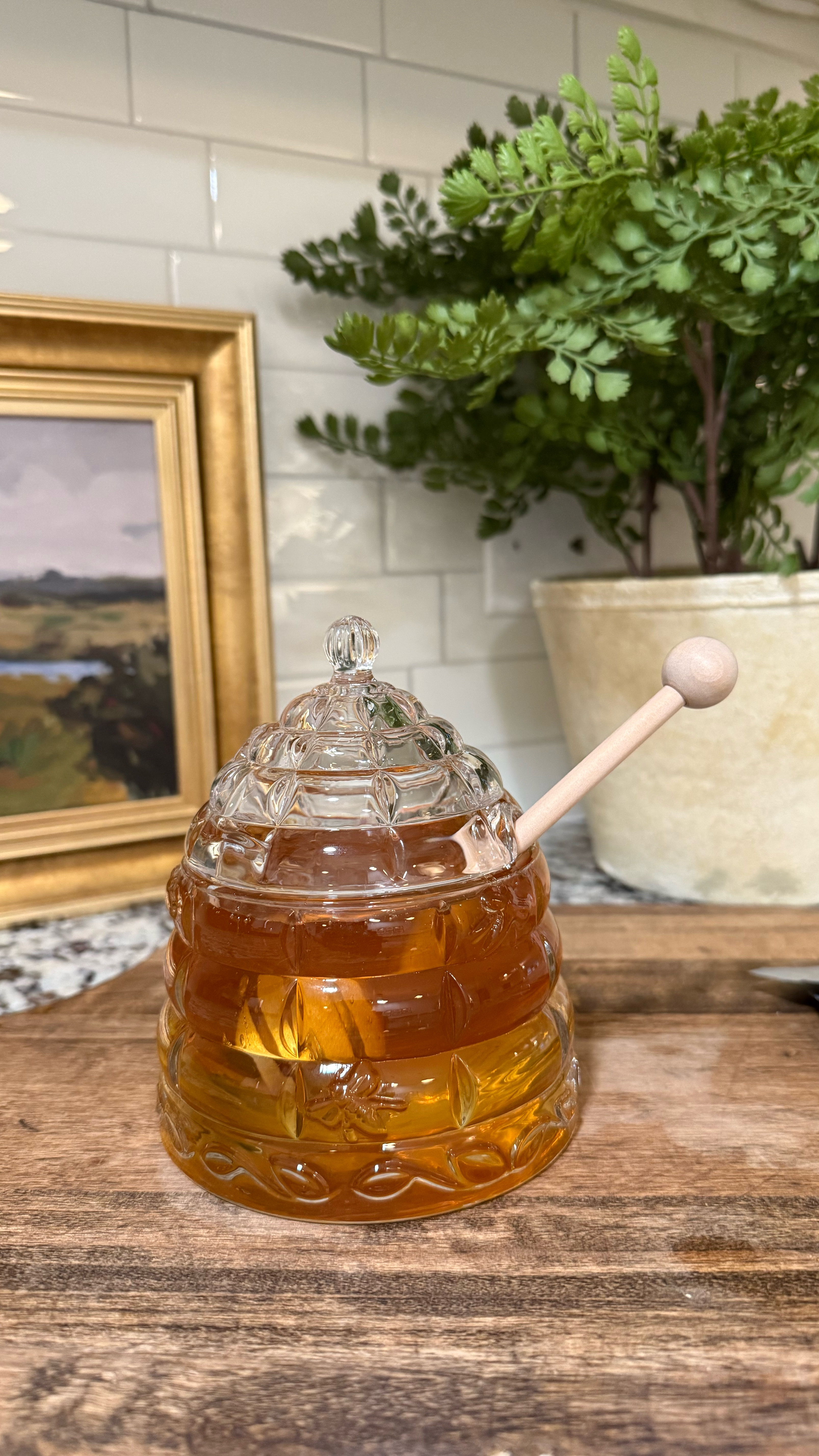 Sweeten Your Coffee Bar 🍯☕ – Elevate your coffee station with this stylish honey pot! Perfect for drizzling honey into your tea, coffee, or breakfast treats. A must-have for any cozy kitchen setup!

#CoffeeBarStyle #HoneyLover #KitchenDecor #CoffeeStation #HomeEssentials #LTKHome #LTKFinds #CoffeeTime #MorningRoutine