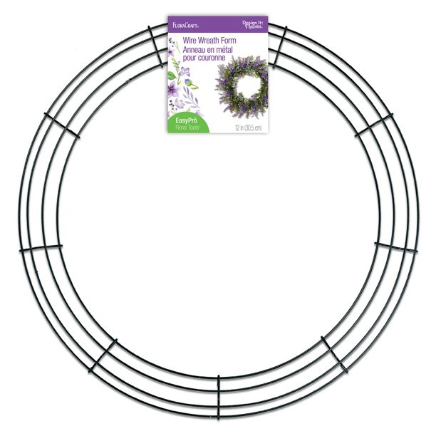 FloraCraft Wire Wreath Form 12 inch Green | Walmart (US)