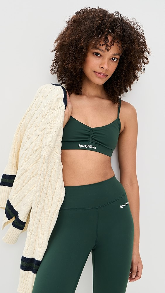 Serif Logo Mini Sports Bra | Shopbop