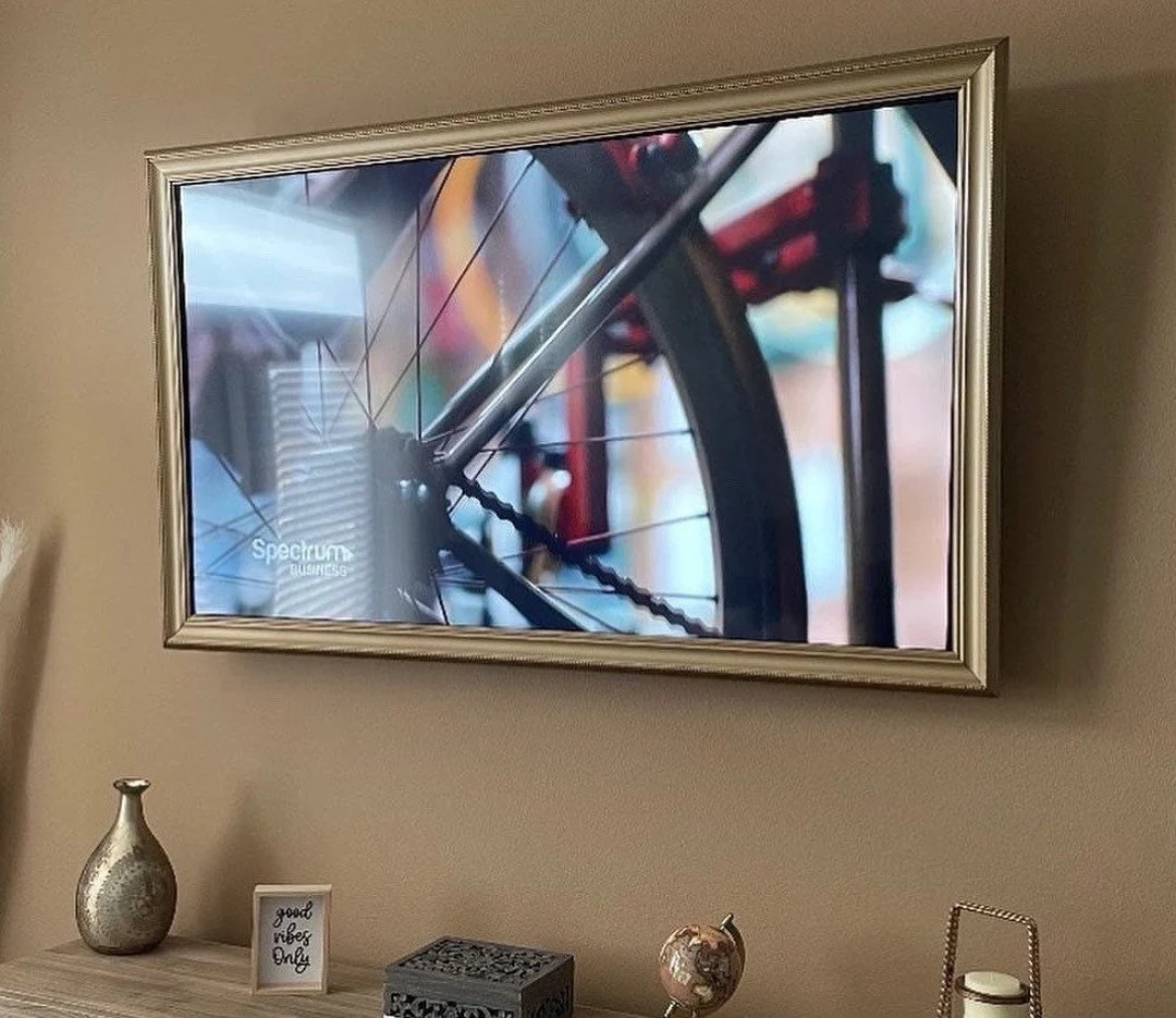 Handcrafted HD Flat Frame For Televisions, Decorative TV Frames, Made To Order Flat Screen TV Fra... | Etsy (US)