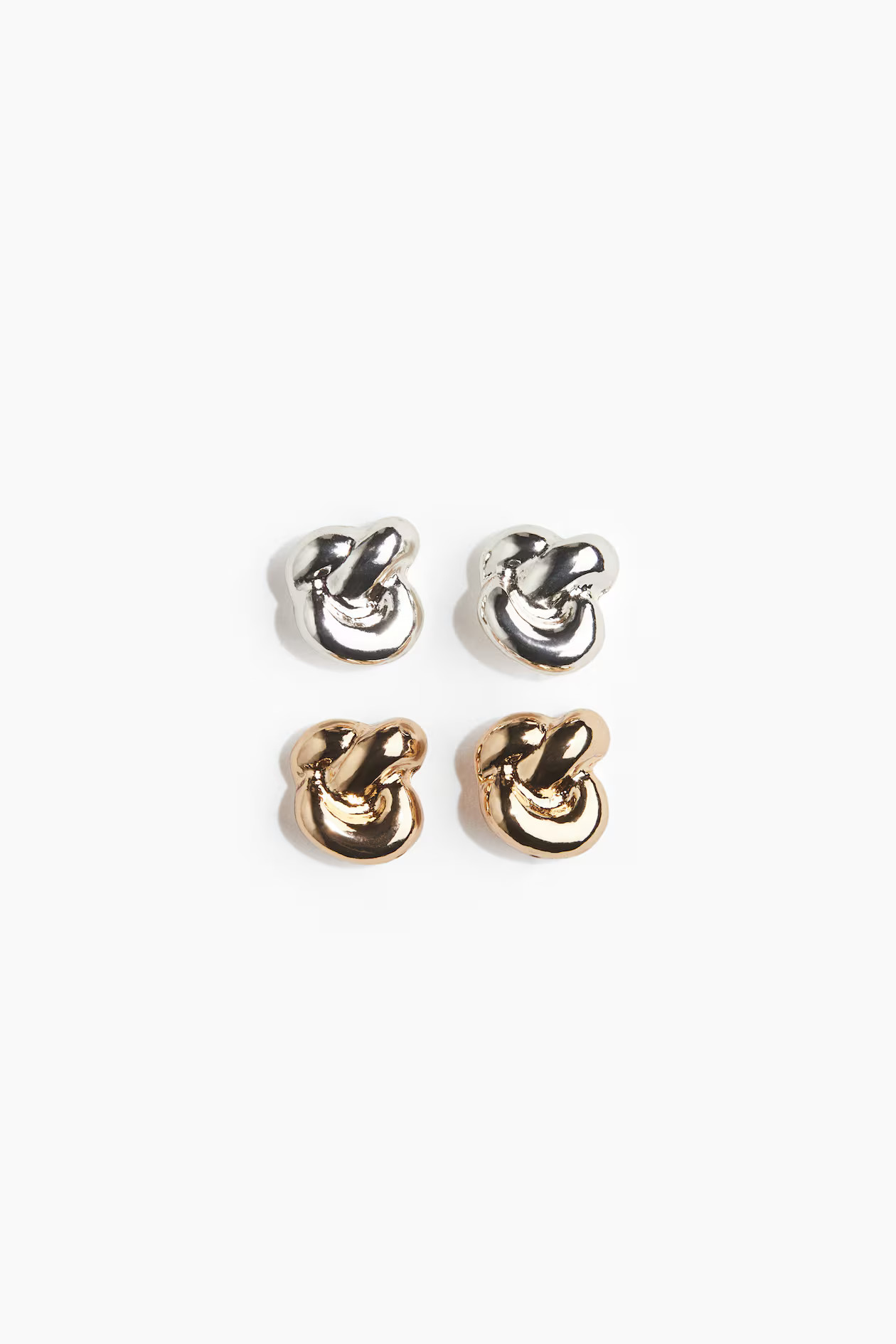 2 pairs knot-look earrings | H&M (UK, MY, IN, SG, PH, TW, HK)