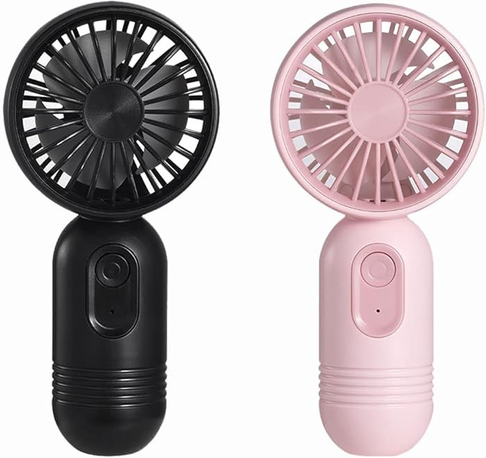 Mini Portable Fan 2 Pack, Cute Handheld Fan Battery Operated Lightweight Small Personal Fan with ... | Amazon (US)