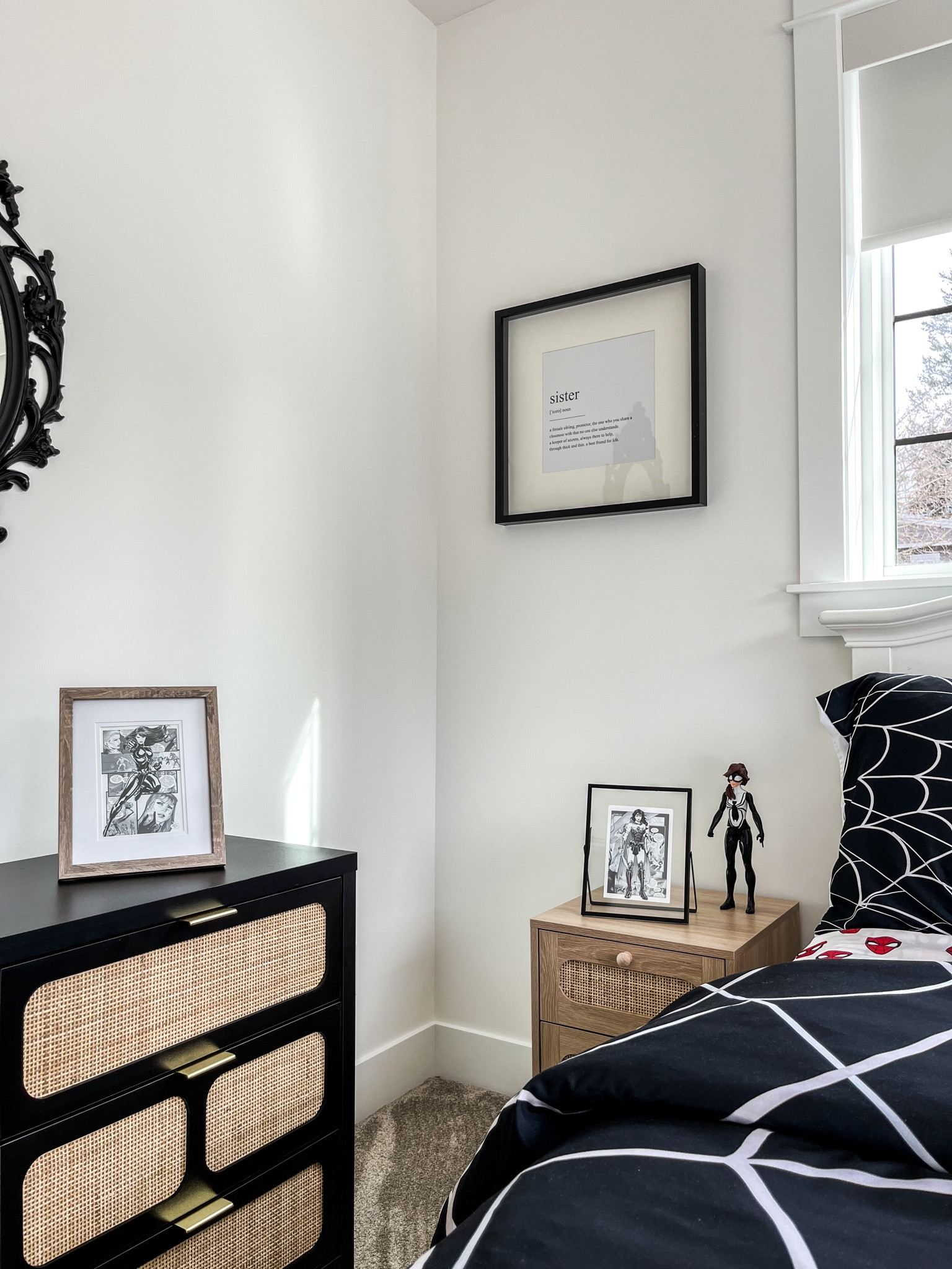 H O M E / the large metal round wall-mounted mirror is on it’s way from Walmart Canada, I can’t wait to hang it & complete Jade’s big girl superhero bedroom makeover

Marvel Spider-Man | Sister | Bedroom Furniture | Dresser | Nightstands | Midcentury Modernn 

#LTKkids #LTKhome #LTKsalealert