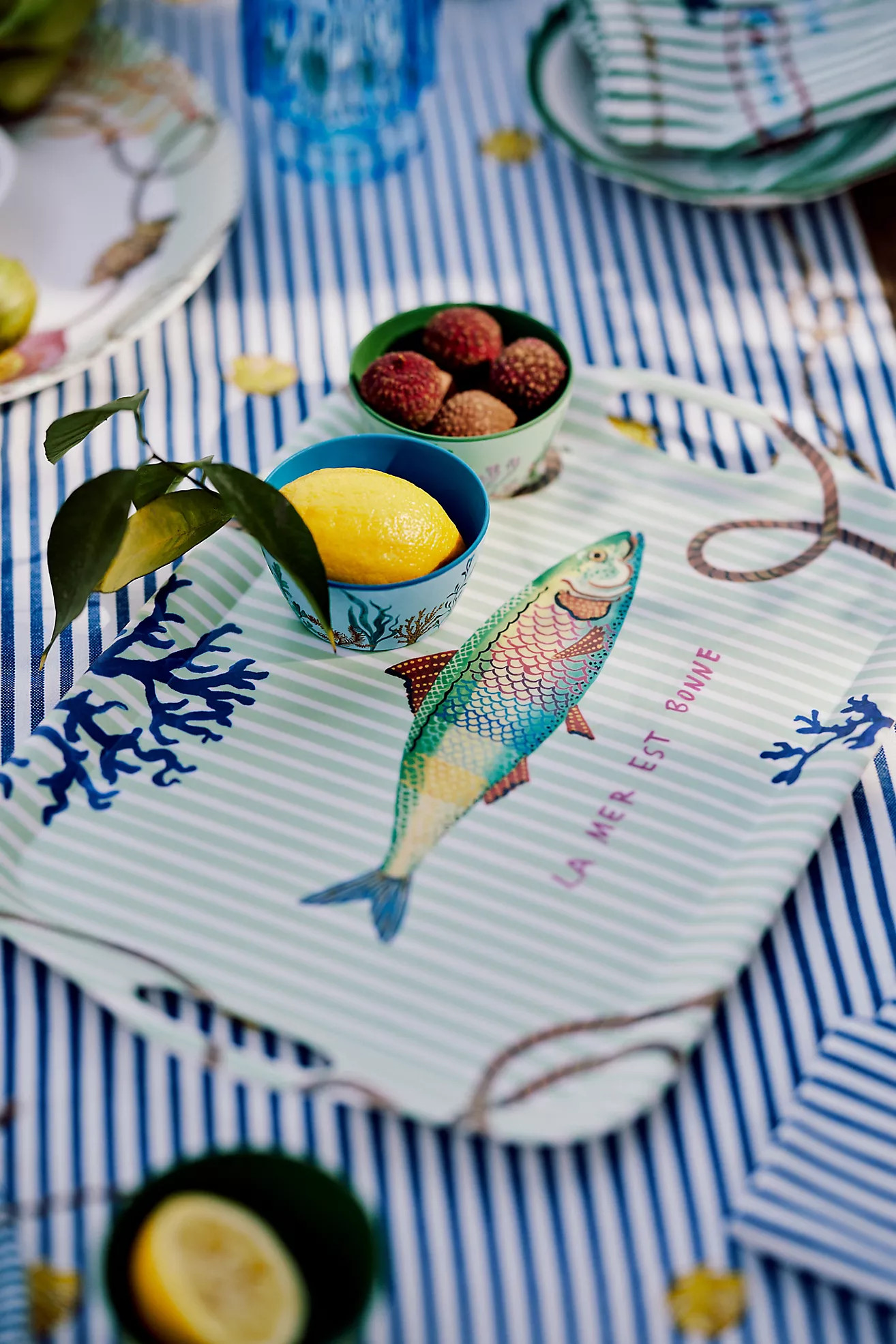 Nathalie Lete By The Sea Melamine Tray | Anthropologie (US)
