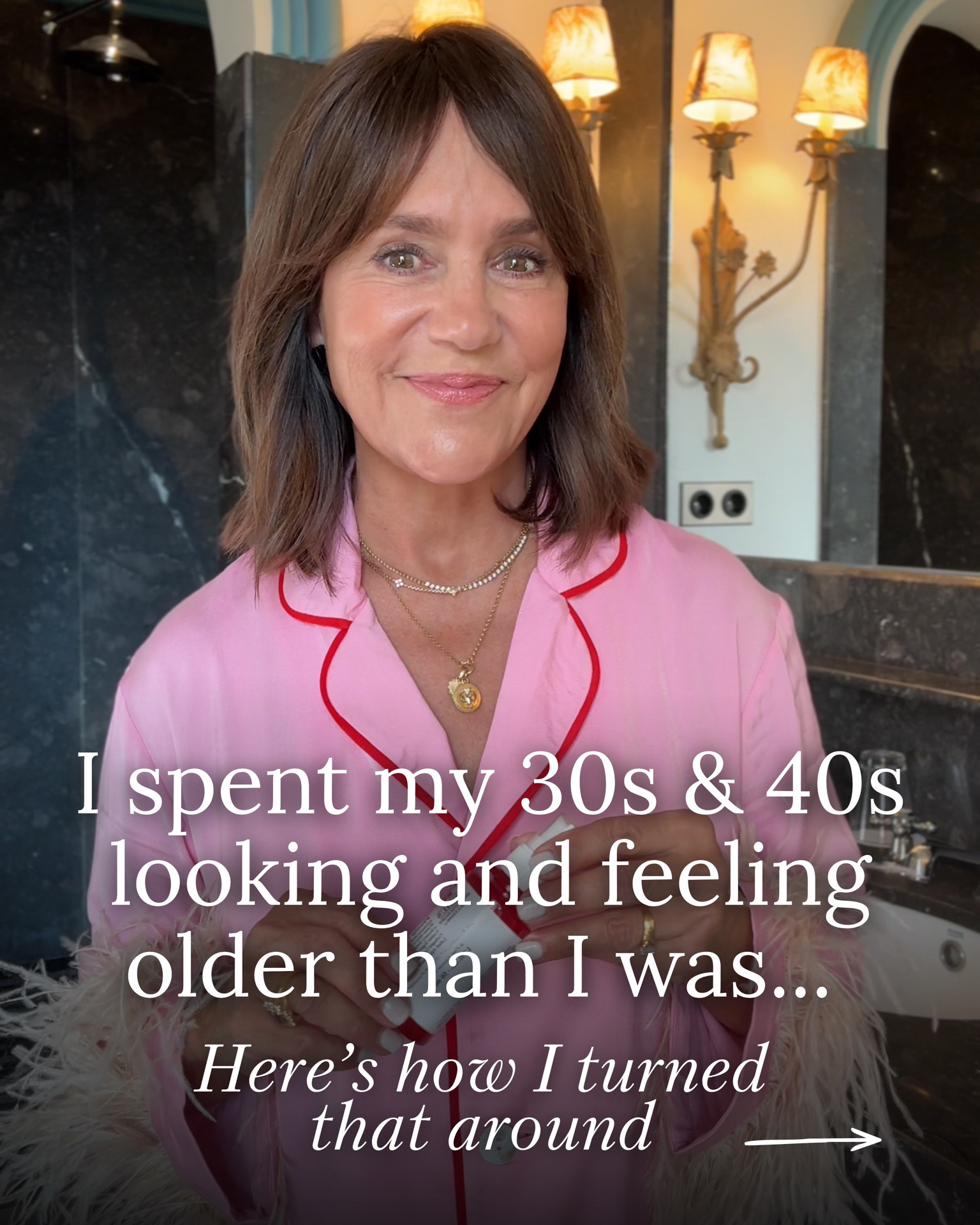 Back in my 30s and 40s, I looked and felt older than I was! It wasn’t until my 50s that I realized a few simple wellness and beauty changes could turn things around completely …
 
One more change I made was investing more in style trends. If you want to look more youthful and feel more confident, updating your closet essentials can instantly turn back the clock!

I genuinely look and feel better and more youthful than I did 20 years ago. 

These are a few of my secrets to aging backwards! 

The recipe 🍅: 
- Vine ripened tomatoes
- Durant olive oil
- Jacobson sea salt
- Good quality mozzarella or burrata 
- Fresh basil

#LTKdayinmylife #LTKgrwm #LTKOver40