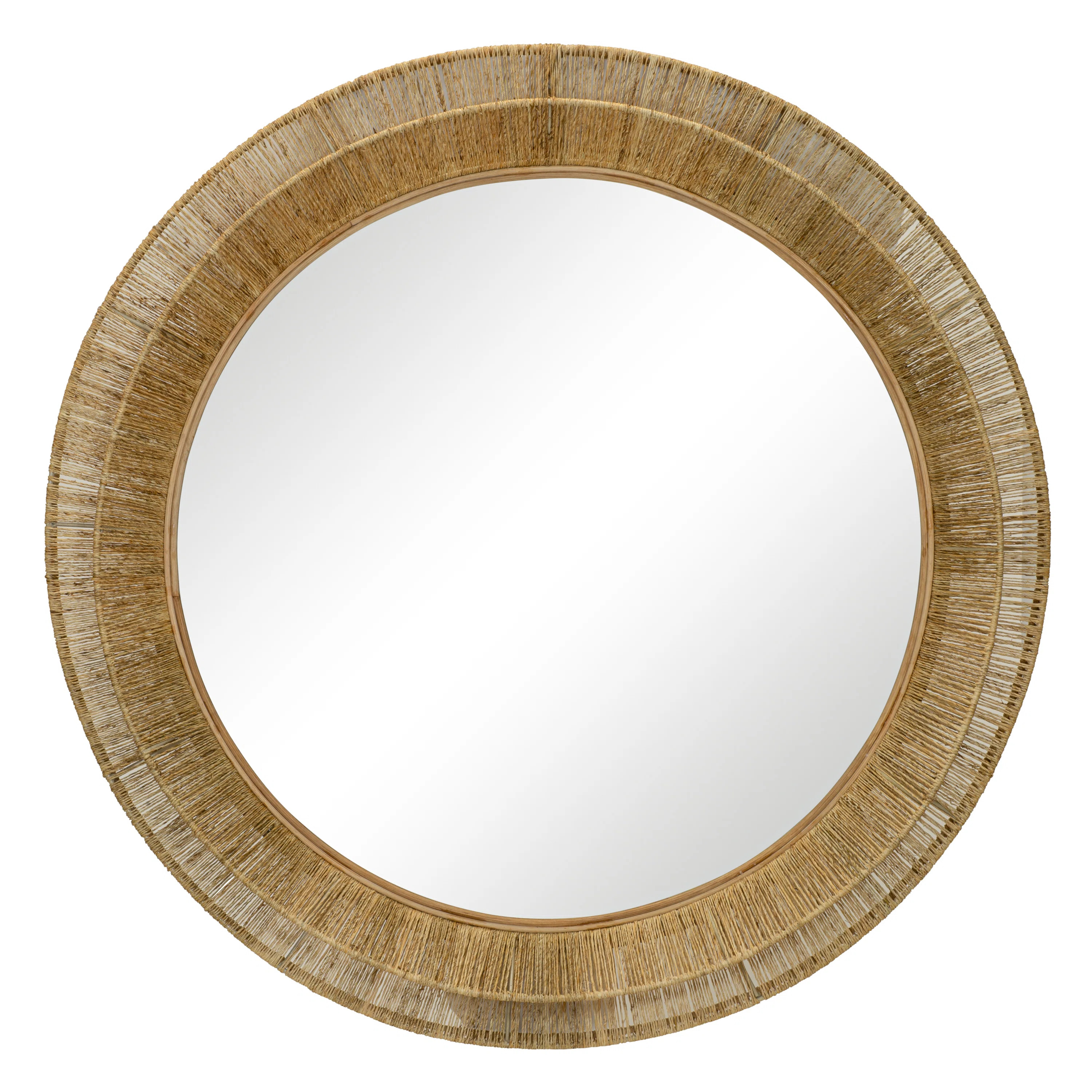 Collins Jute Beveled Wall Mirror | Perigold