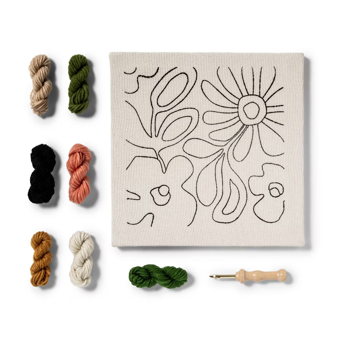Punch Needling Canvas Kit - Mondo Llama™: Needle Punch Craft Kit for Adults, Includes Yarn & Ne... | Target