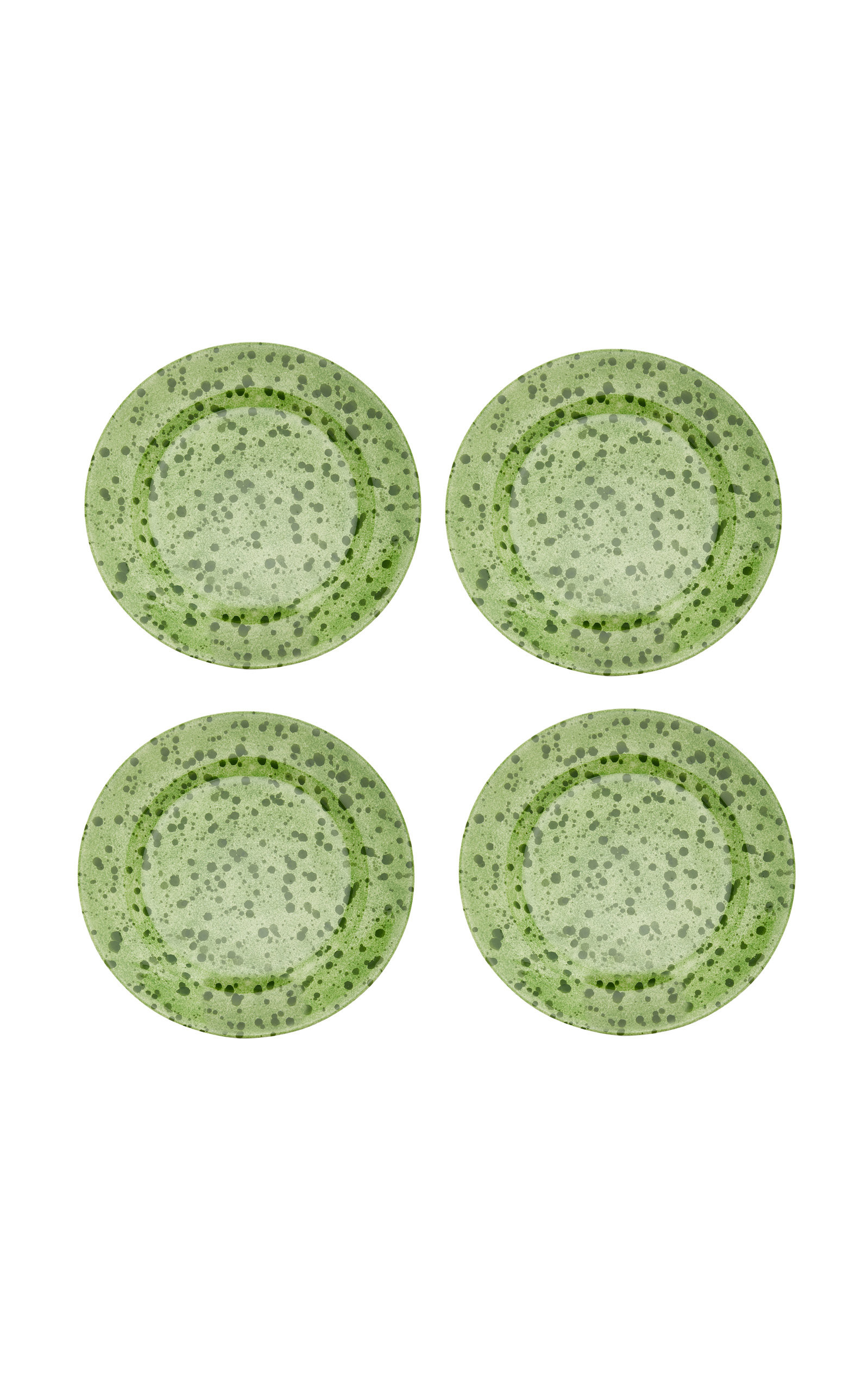 Set-Of-Four Painted Ceramic Dessert Plates | Moda Operandi (Global)