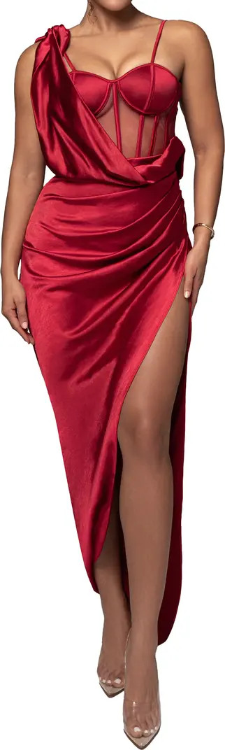 Anastacia Bustier Satin Gown | Nordstrom