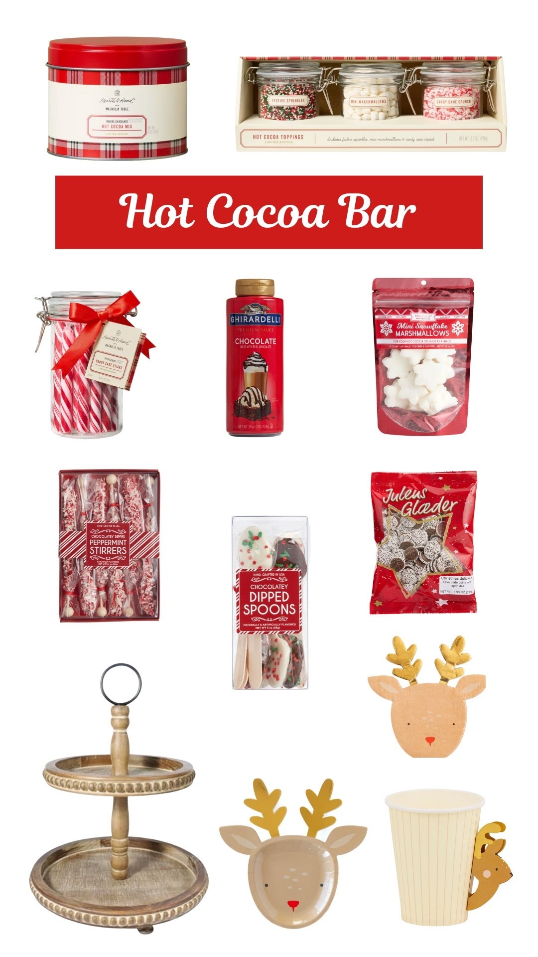Bring holiday cheer to your home with these hot cocoa bar items! Our hot chocolate station is a hit with the kids every Christmas! 

#LTKHoliday #LTKGiftGuide #LTKSeasonal