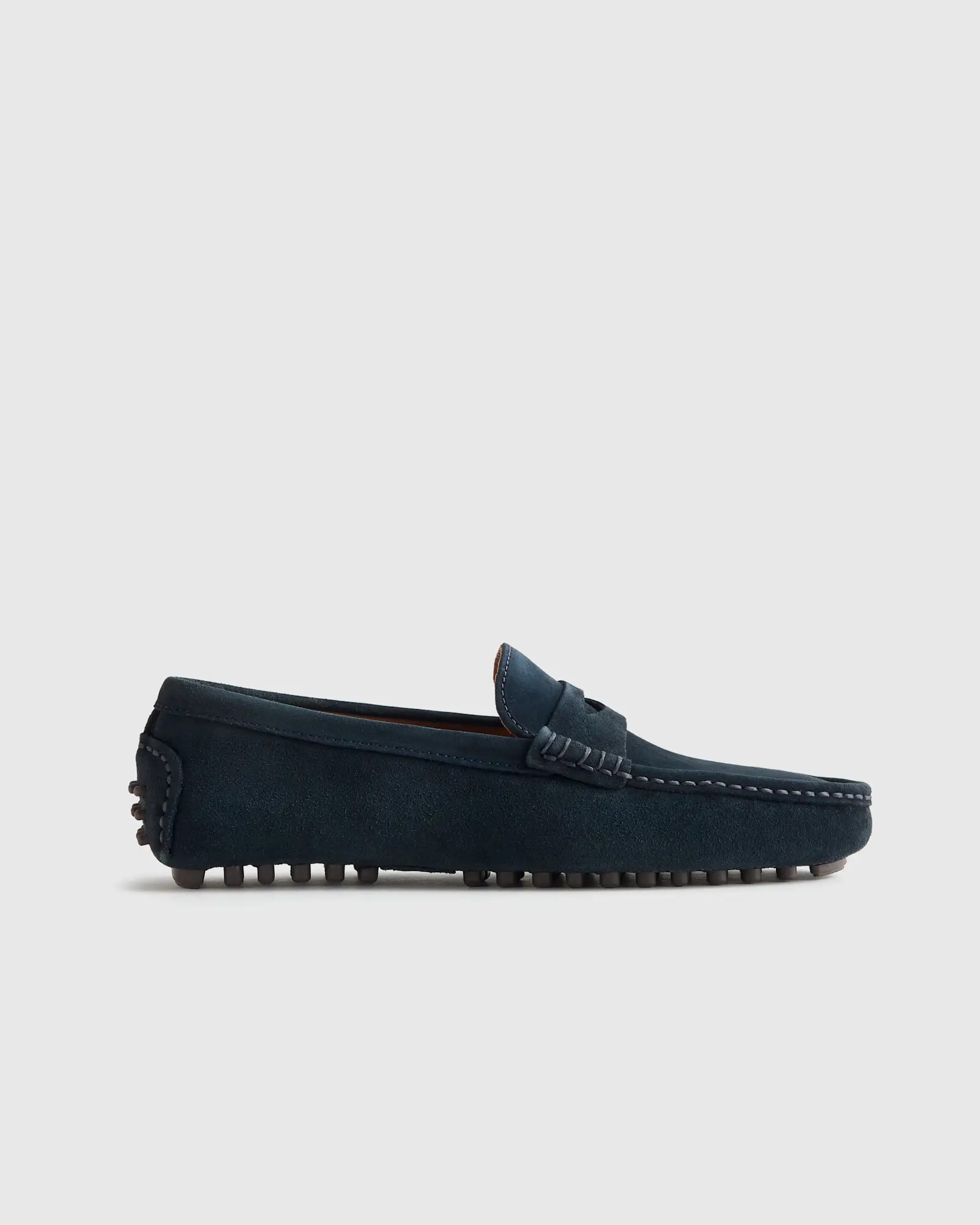 Essential Suede Driving Loafer in Dark Navy | Quince
