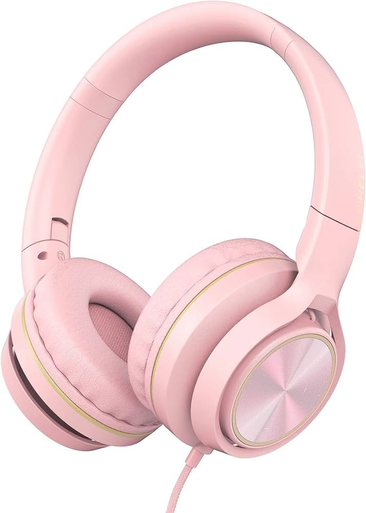 LORELEI S9 Wired Headphones with Microphone for School，On-Ear Kids Headphones for Girls Boys，... | Amazon (US)