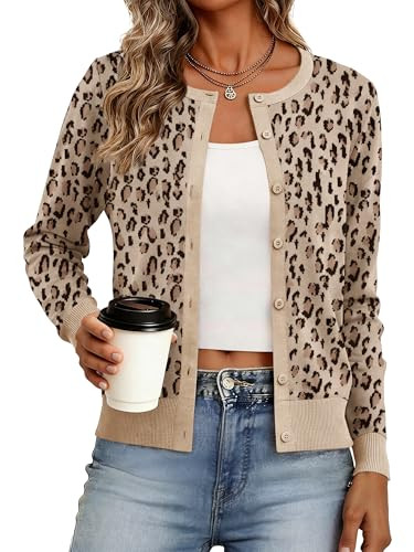 Womens Cardigan Sweaters Lightweight Long Sleeve Button Down Knit | Amazon (US)