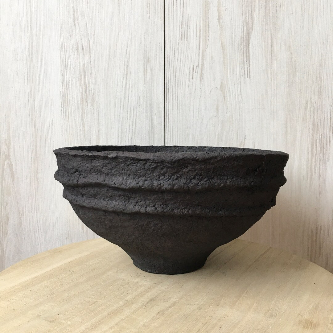 Handmade L large pulp antique inspired wabi sabi recycled paper clay / papier / papier mâché / ... | Etsy (US)