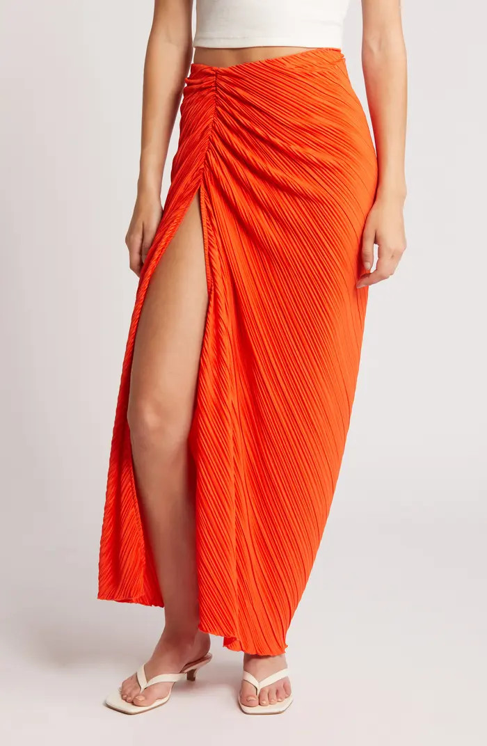 Plissé Sarong Maxi Skirt | Nordstrom