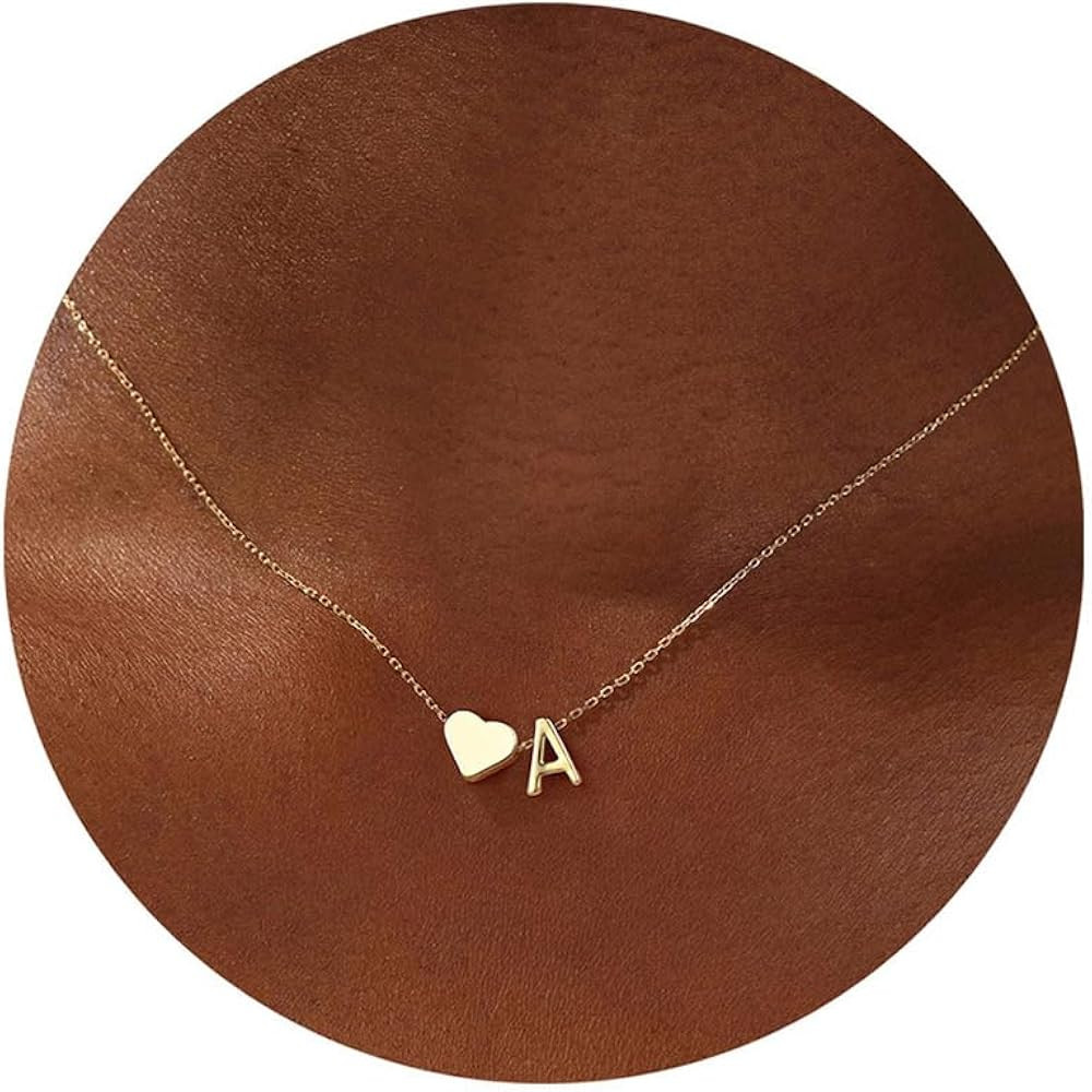 Turandoss Valentines Day Gifts for Kids Teen Girls - Dainty 18K Gold Plated Heart Initial A-Z Pen... | Amazon (US)