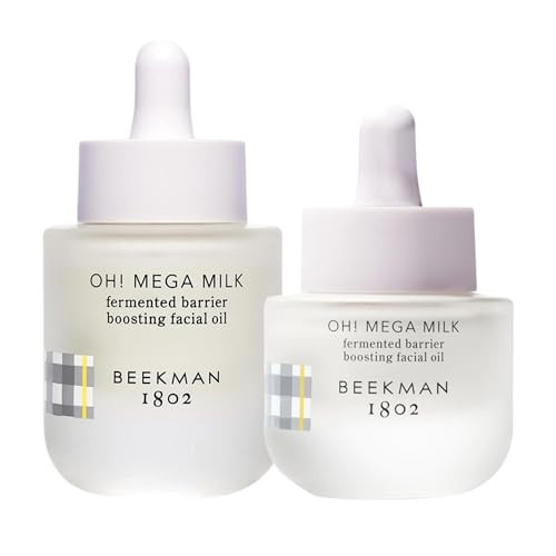 Beekman 1802 Oh! Mega Milky Oil Facial Oil – Includes 1 fl oz & 0.5 fl oz Bottles – Niacinamide & Vitamin C for Radiance & Barrier Support – Fragrance Free – Cruelty Free – Packaging May Vary | Amazon (US)