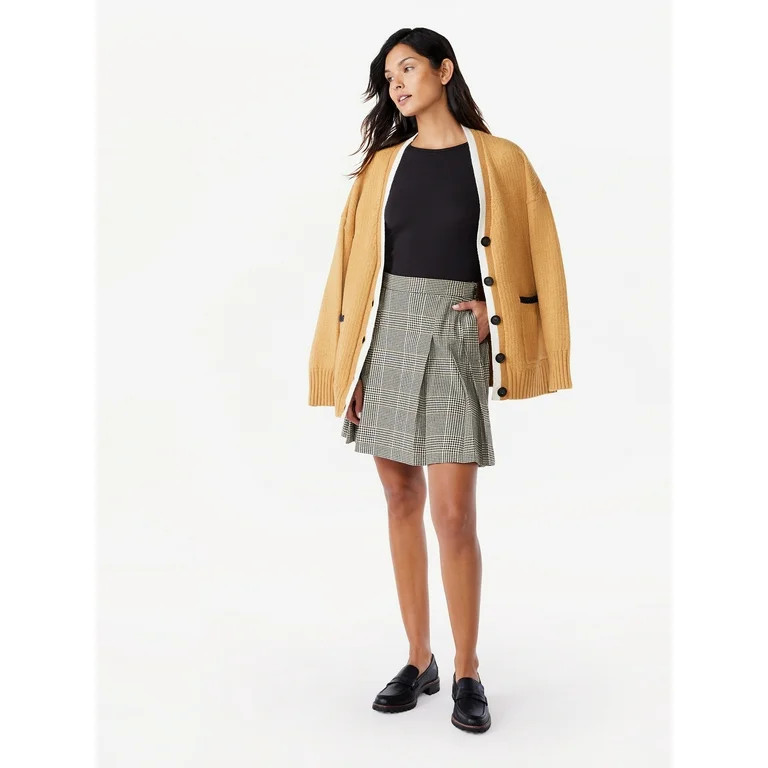 Free Assembly Women's Grandpa Cardigan Sweater, Midweight, Sizes XS-XXL - Walmart.com | Walmart (US)