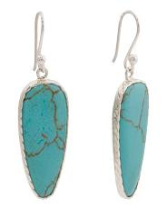 Made In Mexico Sterling Silver Stone Drop Earrings | TJ Maxx