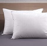 Allied Essentials Comfort Gel Fiber Filled Soft Firmness Blend Bed Pillow, White, Set of 2, King | Amazon (US)