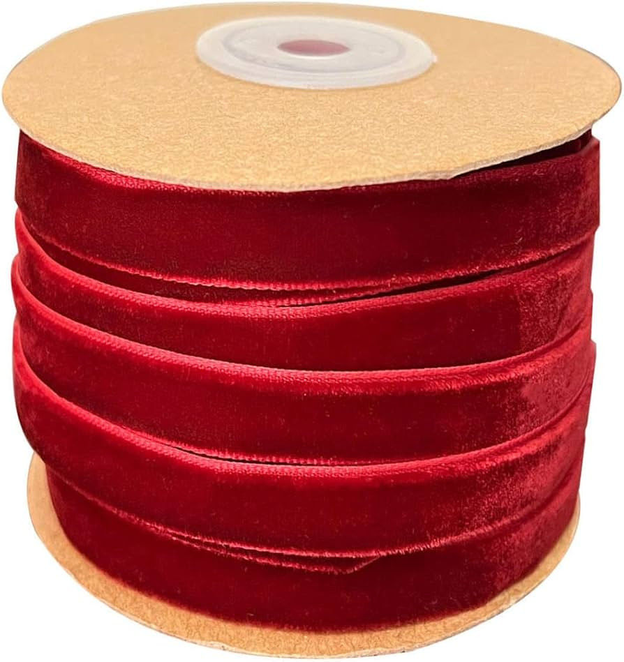 Amerisky Samtband, 10 mm, Geschenkband zum Basteln, Weihnachtsdekoration, Geschenkverpackung, 20 ... | Amazon (DE)