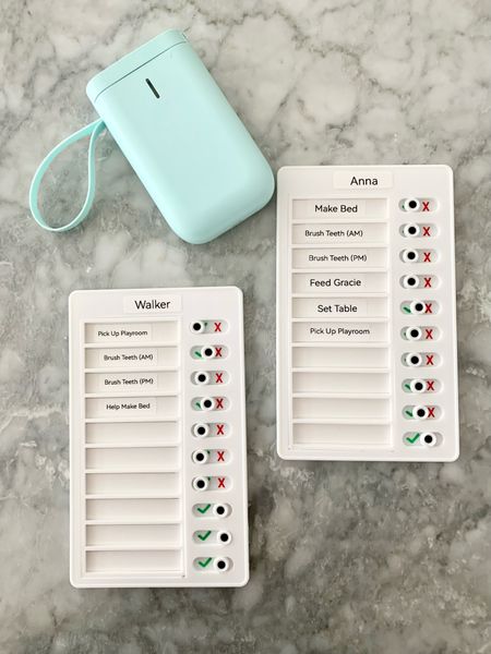 Chore charts ready for the Littles to tackle!

Used my favorite label maker to label each chore too!

#LTKhome #LTKkids #LTKFind