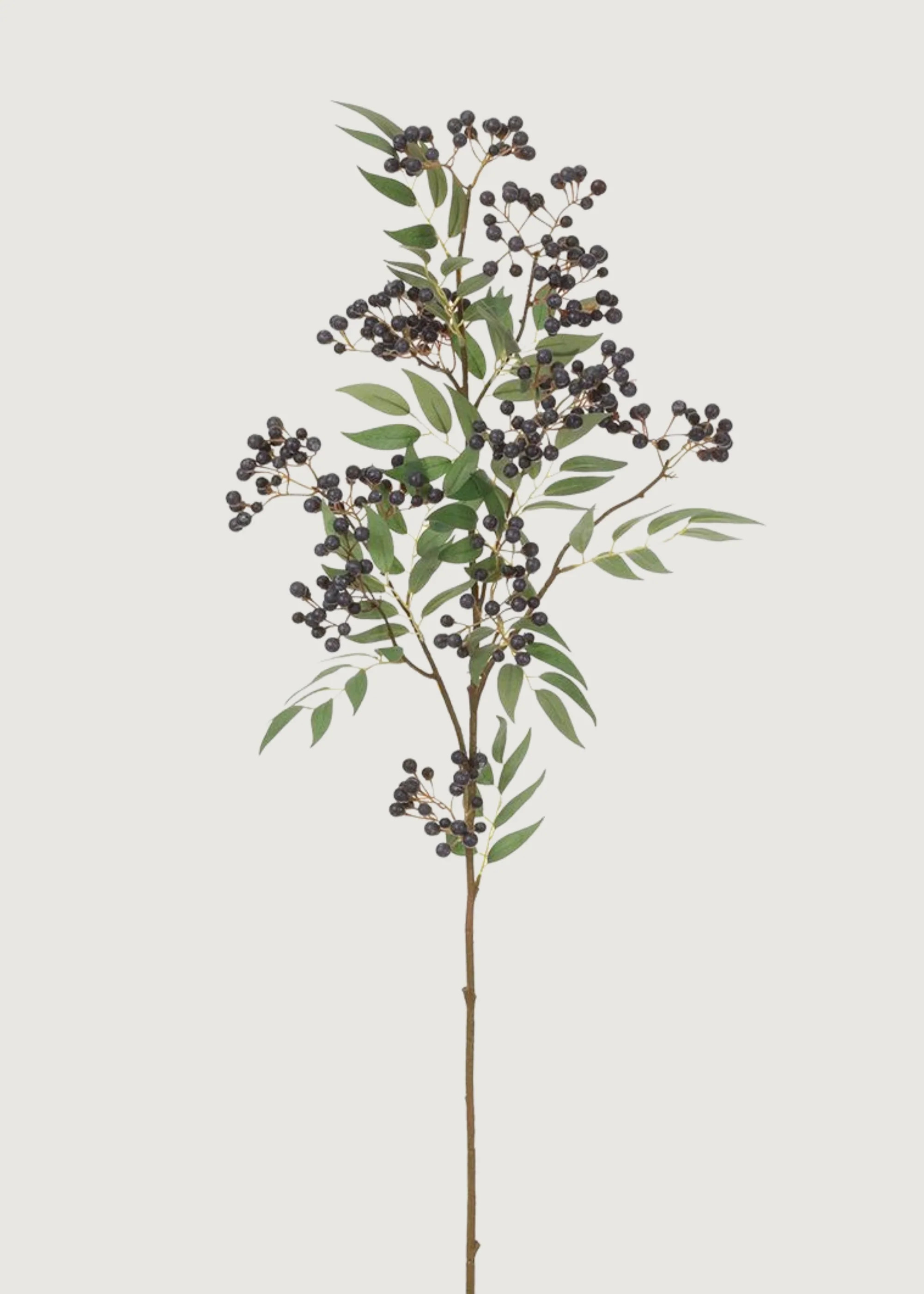 Artificial Berries Blue Pepperberry Branch - 40" | Afloral
