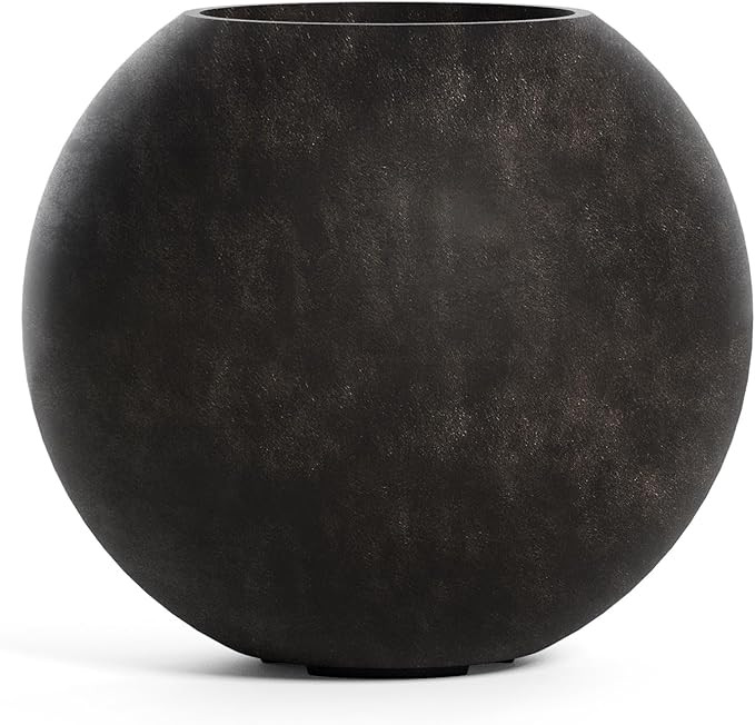 Orbo Globe Sphere Fiberglass Planter – Lightweight Indoor/Outdoor Plant Pot, Frost & Weather Re... | Amazon (US)