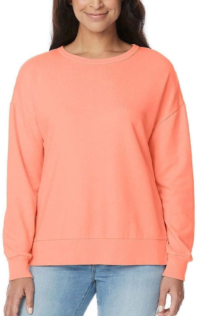 Buffalo David Bitton Women's Cotton Blend Cozy Top Crewneck Sweatshirt (US, Alpha, Medium, Regula... | Amazon (US)