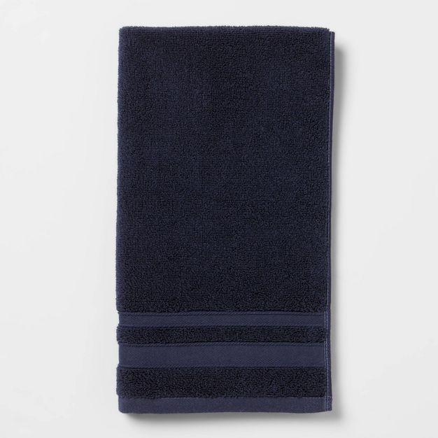 Performance Hand Towel Navy Blue - Threshold&#8482; | Target