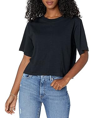 The Drop Women's Sydney Short-Sleeve Cropped Crew Neck T-Shirt | Amazon (US)