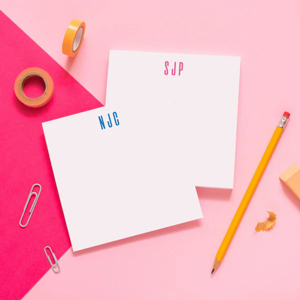 Classic Monogram Personalized Notepad | Joy Creative Shop