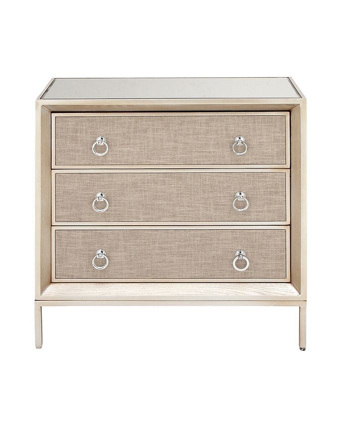 Rosemary Lane Linen and Wood Glam Chest & Reviews - Furniture - Macy's | Macys (US)