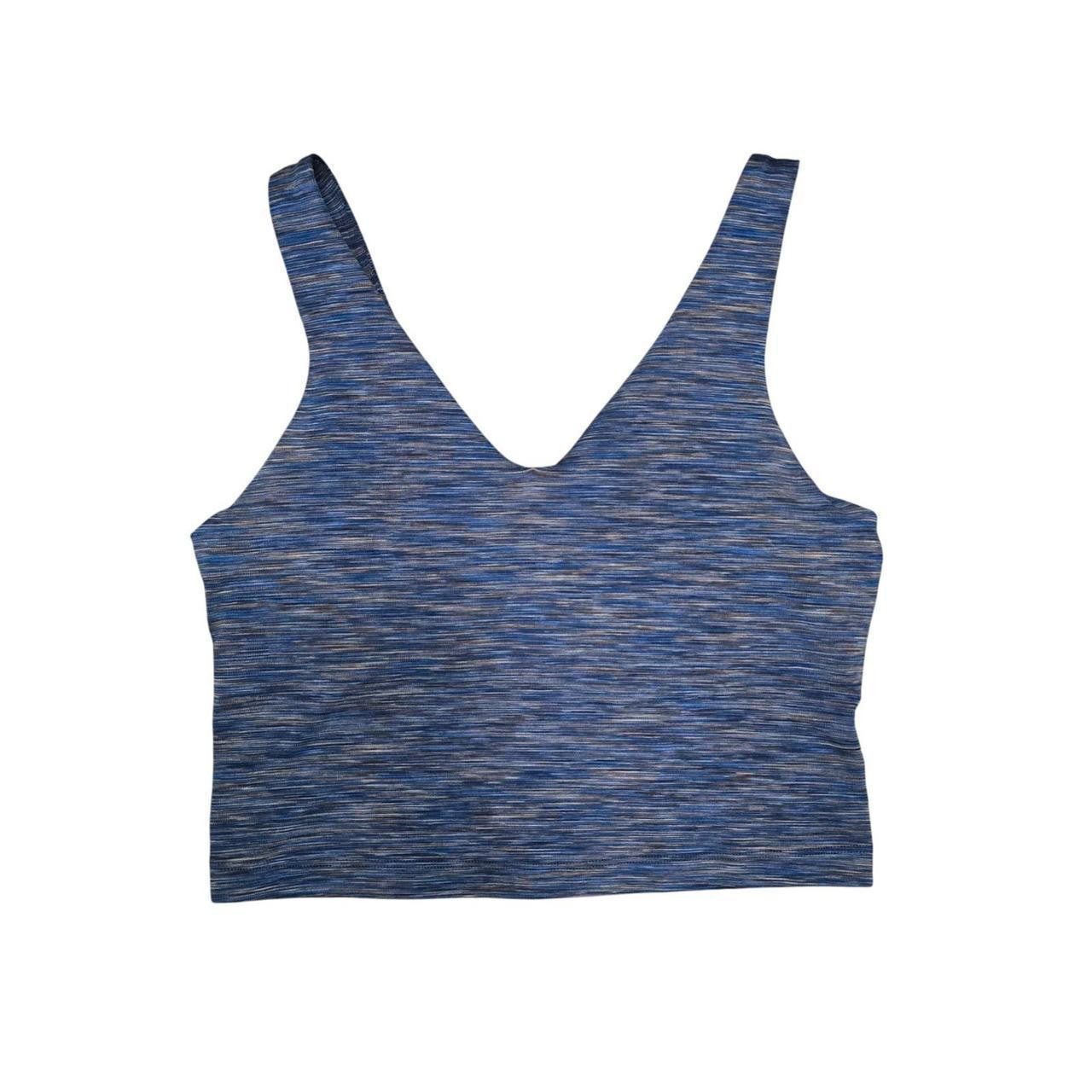 Athleta Women's Crop top - Blue/Grey - S | Depop US
