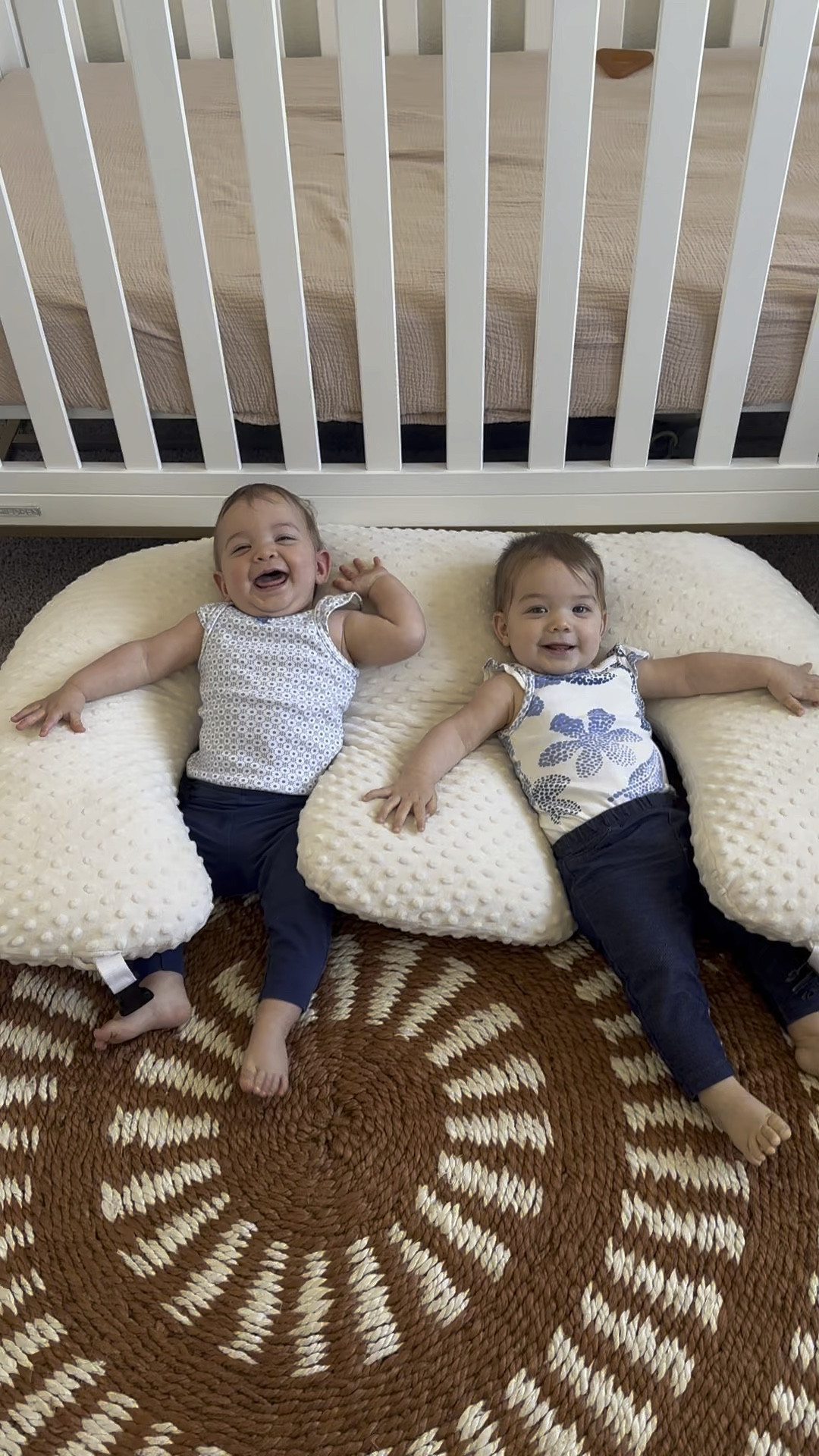 Breastfeeding twins? Need a lounger for two babies! Check out this twin pillow! Perfect for nursing and lounging! 

#LTKFamily #LTKBump #LTKBaby