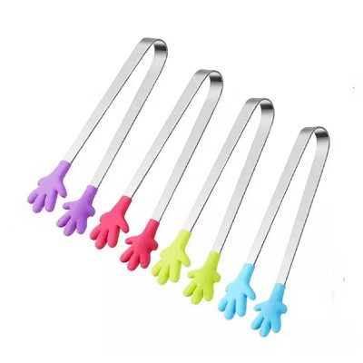 Kitcheniva 5" Silicone Mini Tongs Set 4 Pcs | Target