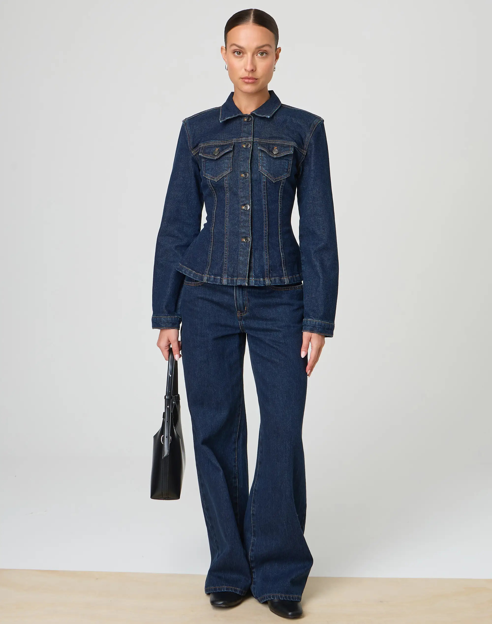 Tailored Waist Denim Jacket | Glassons (Australia)
