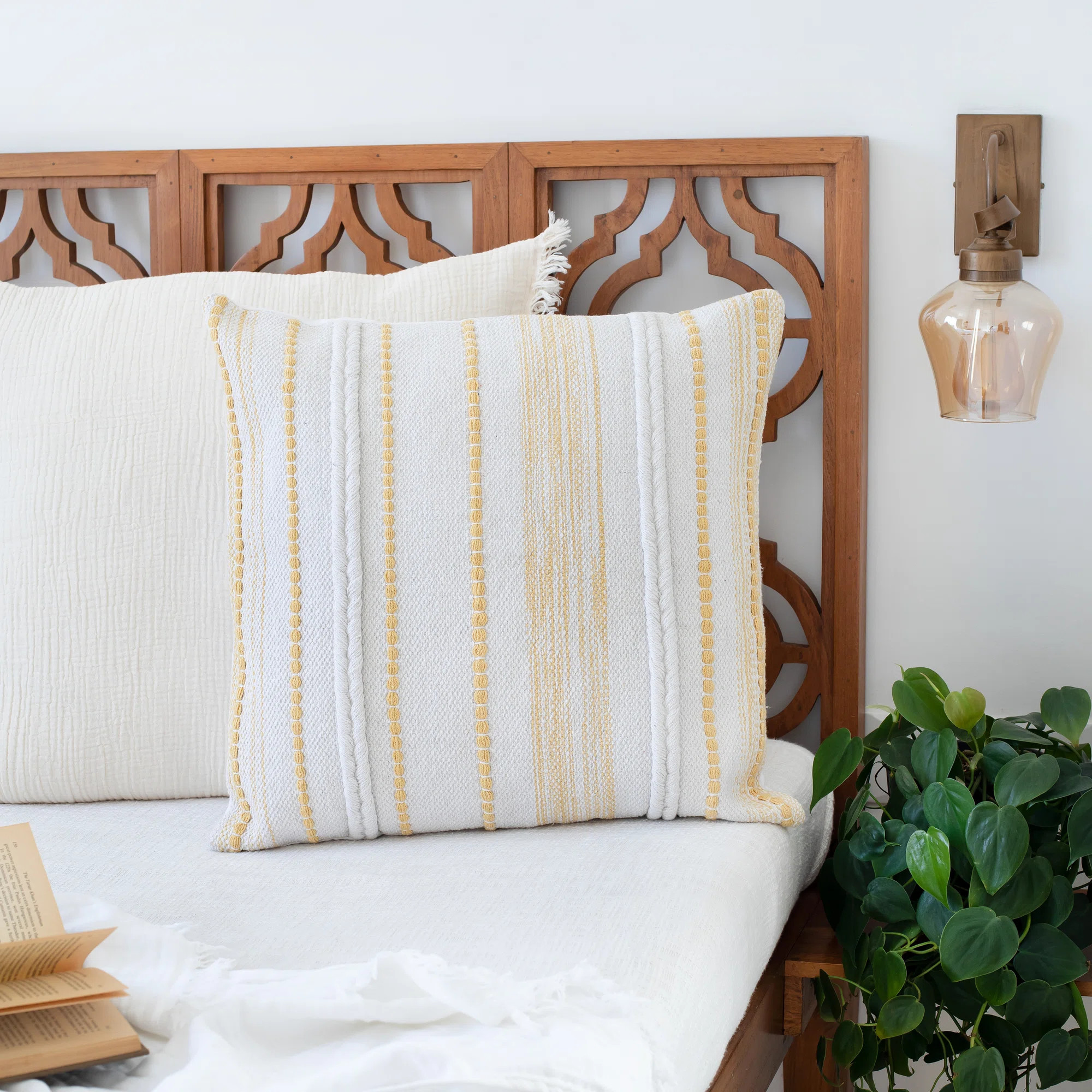 Beachcrest Home\u2122 Square Cotton Pillow Cover & Insert & Reviews | Wayfair | Wayfair North America