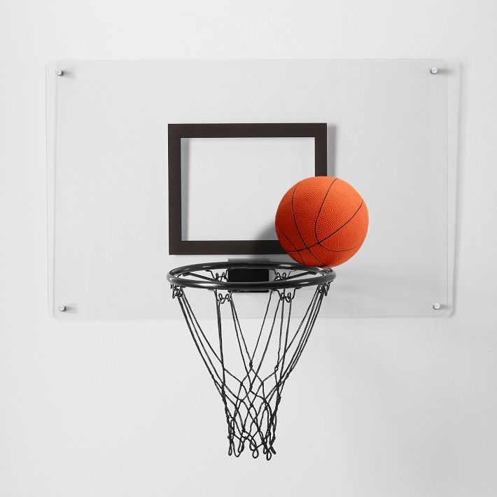 Acrylic Wall Mounted Basketball Hoop | Pottery Barn Teen