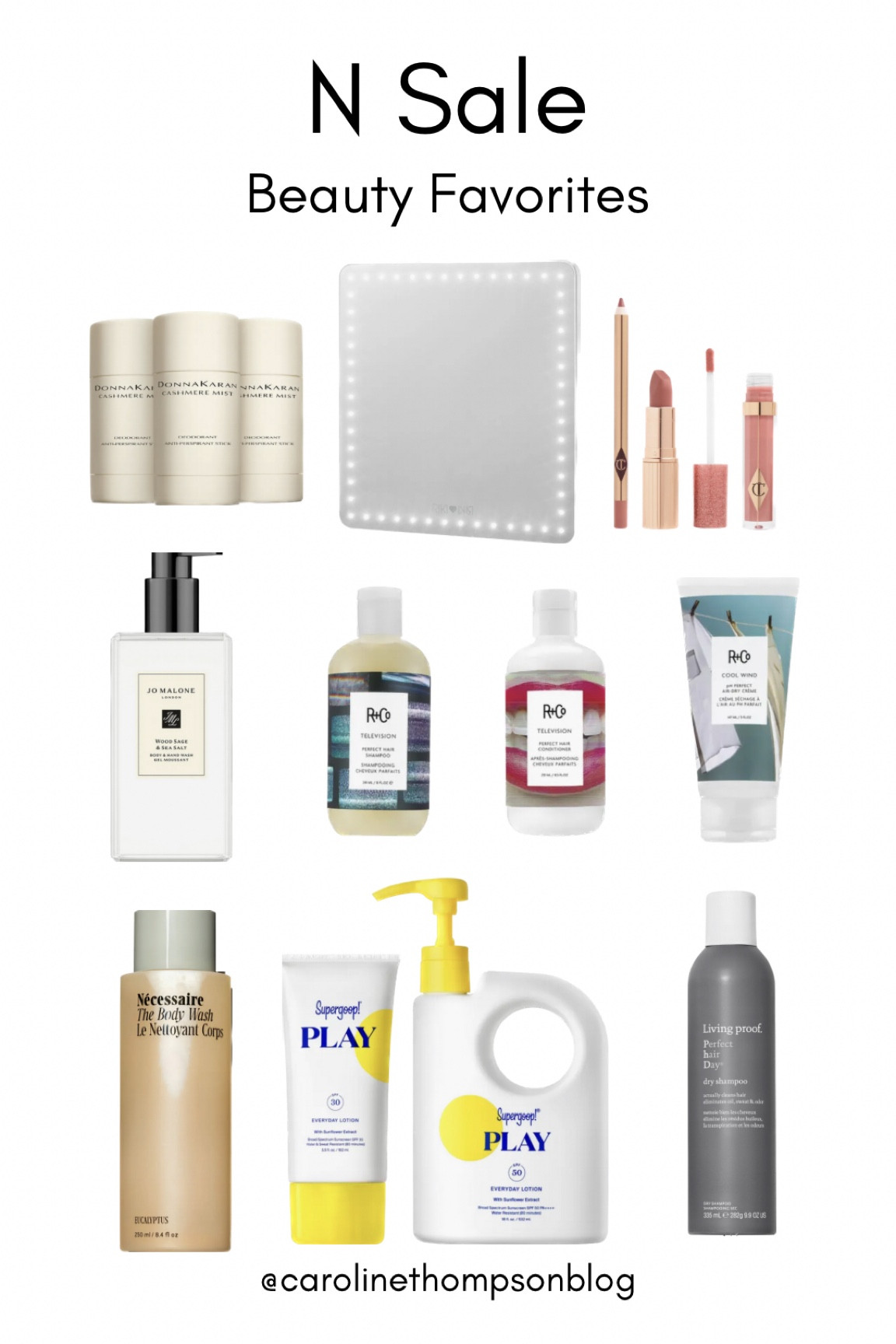 Best deals in the sale- thine to stock up on favorites. Charlotte Tilbury pillow talk. Supergoop. Necessarie. Donna Karan cashmere mist. Living proof. R&co.

#LTKbeauty #LTKxNSale #LTKsalealert