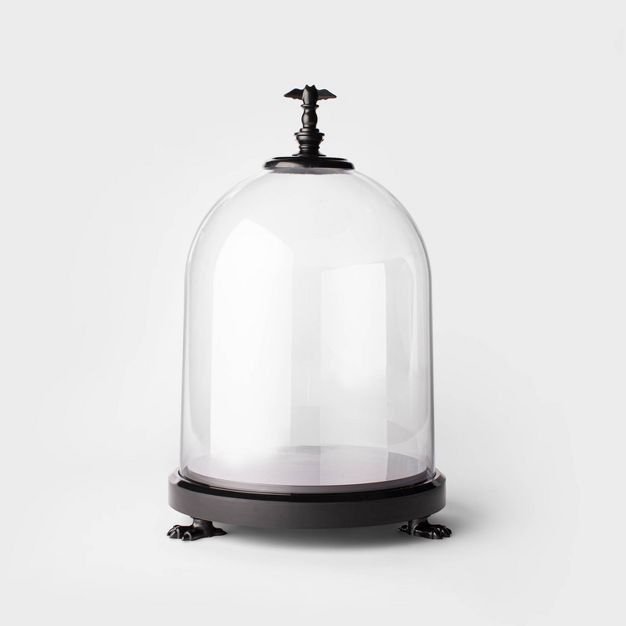 Large Black Cloche with Bat Halloween Decorative Prop - Hyde & EEK! Boutique™ | Target