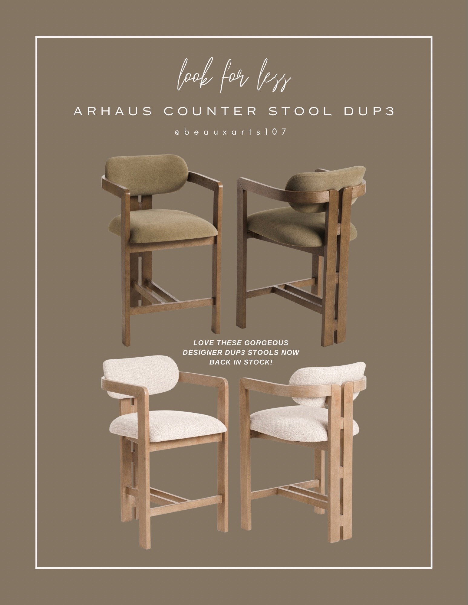 These gorgeous Arhaus counter stool dup3s are back in stock!

#LTKHome #LTKSaleAlert
