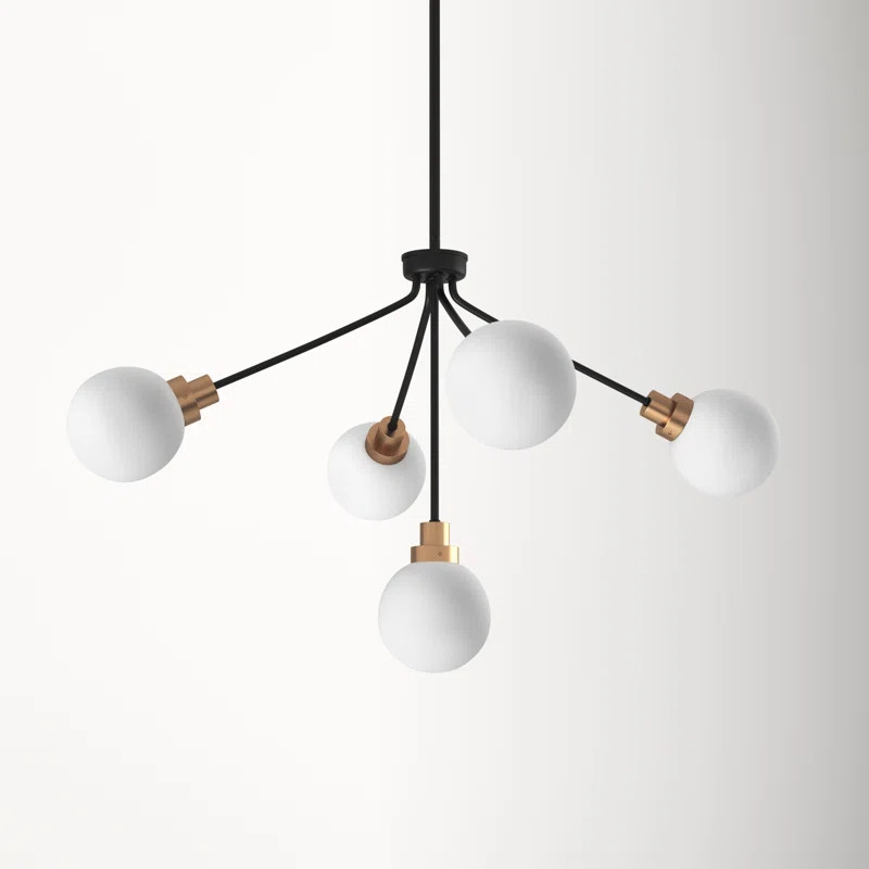 Andrea 5 Light Metal Dimmable Sputnik Chandelier | Wayfair North America