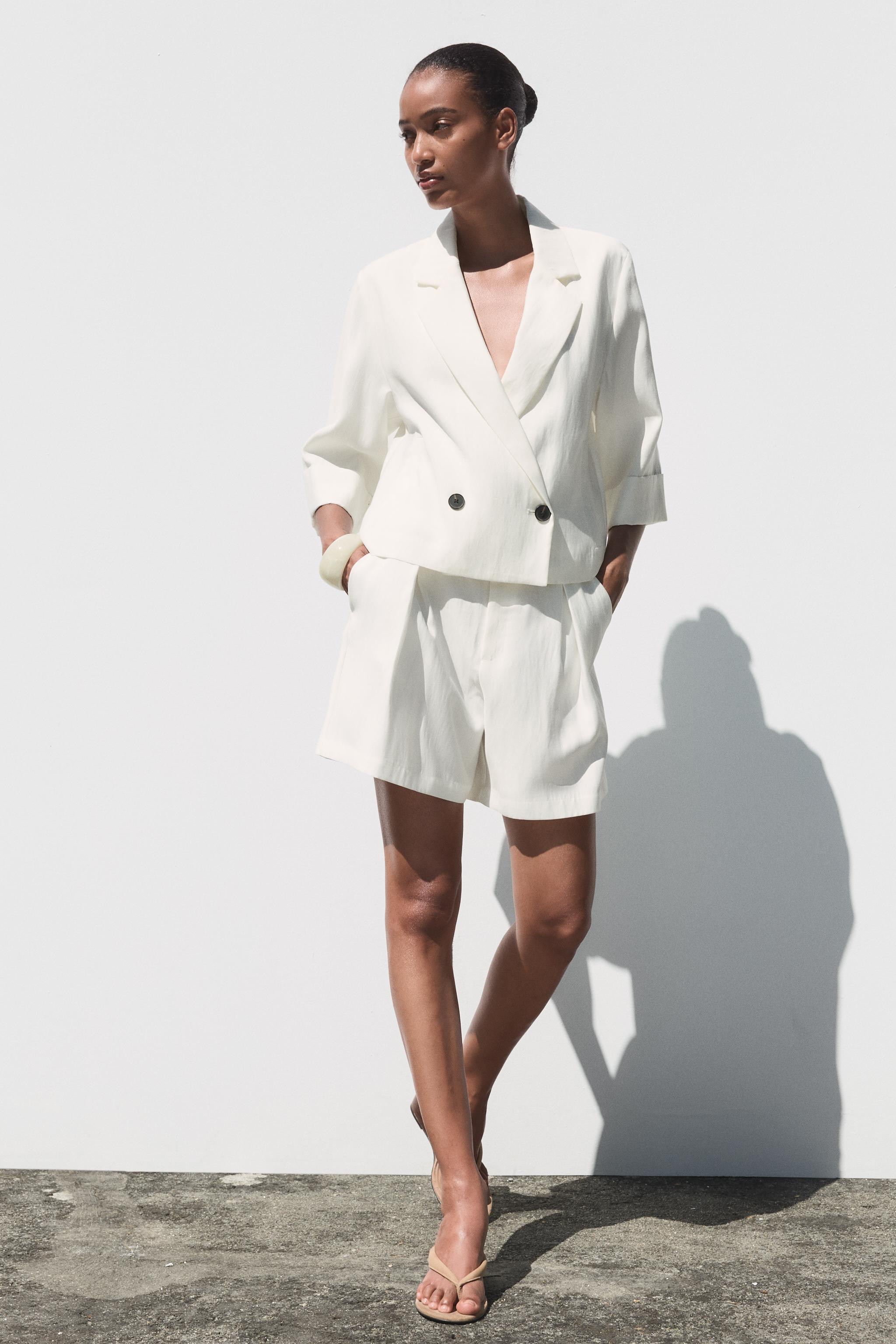 BELTED PLEATED SHORTS | Zara US