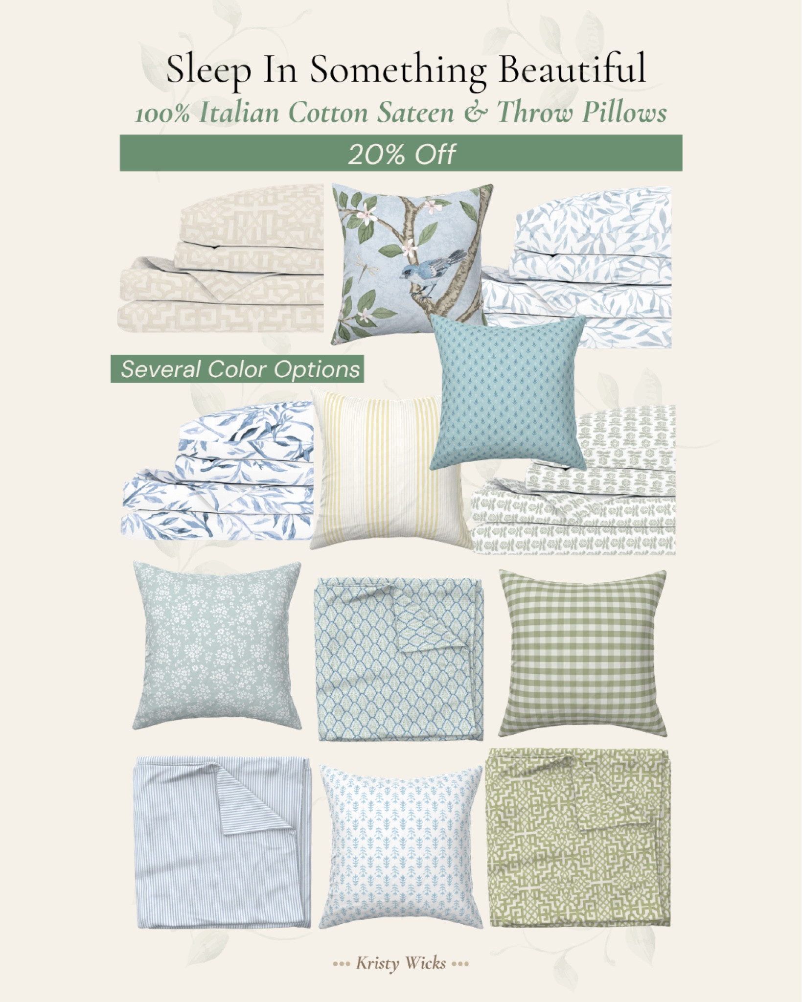 Sleep in something beautiful! 20% off 100% Italian cotton sateen! 
Gorgeous bedding comes in so many color options there’s something for everyone! 🤍

Endless options on throw pillows in 4 size options. Don’t miss out on this sale!

#LTKSaleAlert #LTKHome