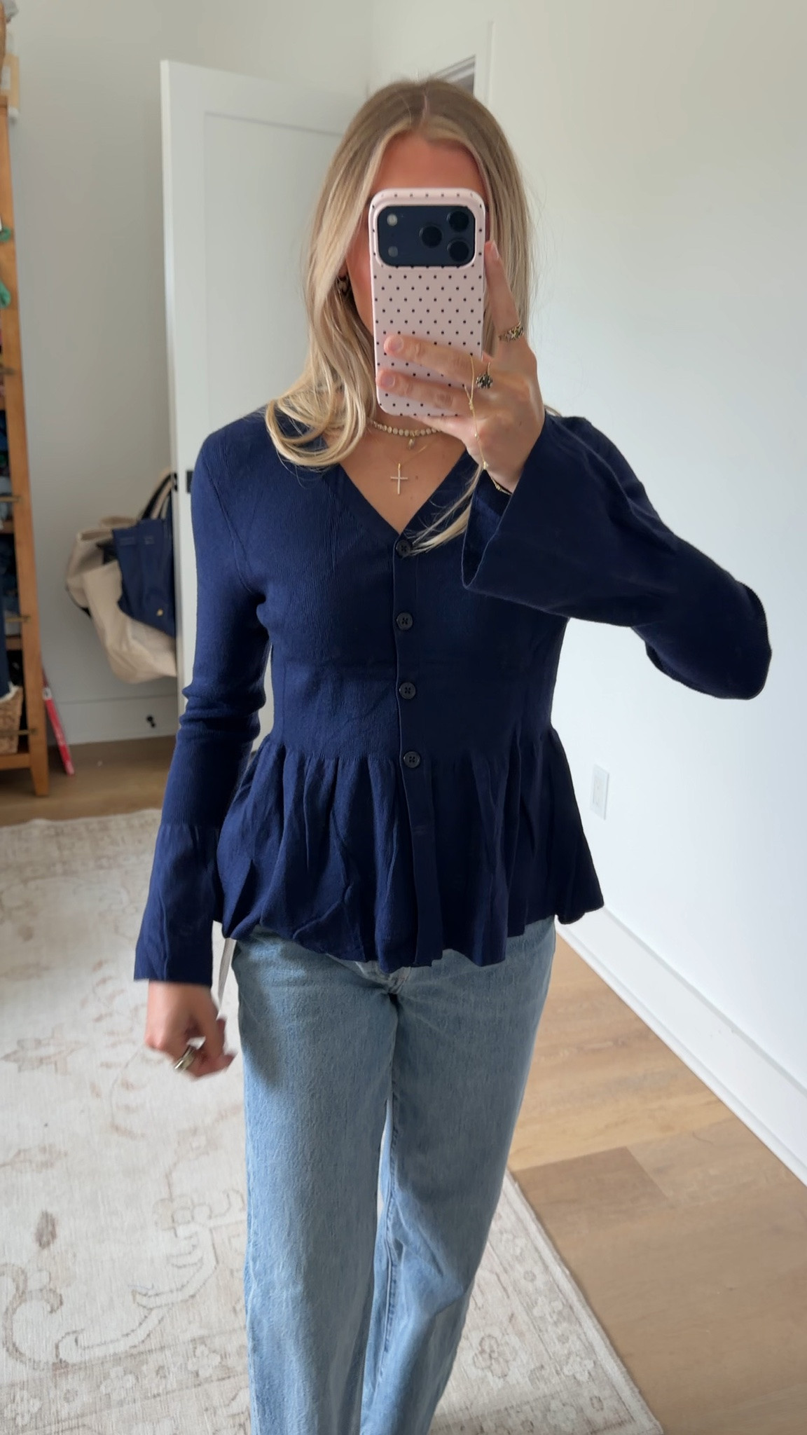 Amazon size small Womens Lightweight Cardigan Sweaters V Neck Long Sleeve Peplum Top
Button Up Business Casual Fall Knit Sweater Blazer, Bell Sleeve tops, Slim Fit, Flared Hem, Winter Trendy Clothes

#LTKootd #LTKSeasonal #LTKSaleAlert