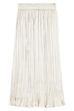 Pleated Crushed Satin Skirt | Nordstrom