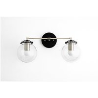 Black Vanity Light - Industrial Lighting Wall Fixture Bathroom Model No. 0584 | Etsy (US)