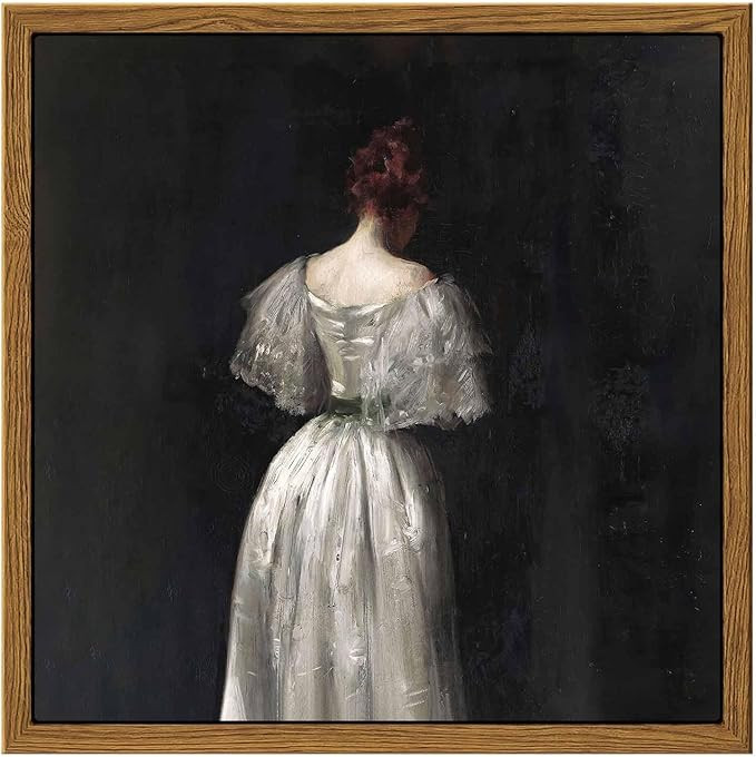 InSimSea Square Framed Wall Art Decor, Seventeenth Century Lady Portrait Paintings, Classical Wom... | Amazon (US)